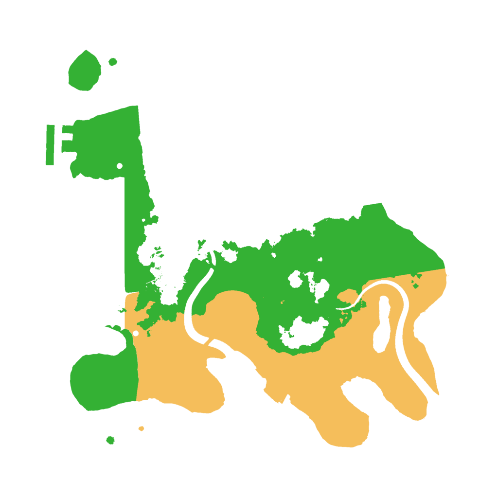 Biome Rust Map: Procedural Map, Size: 2500, Seed: 1657222973