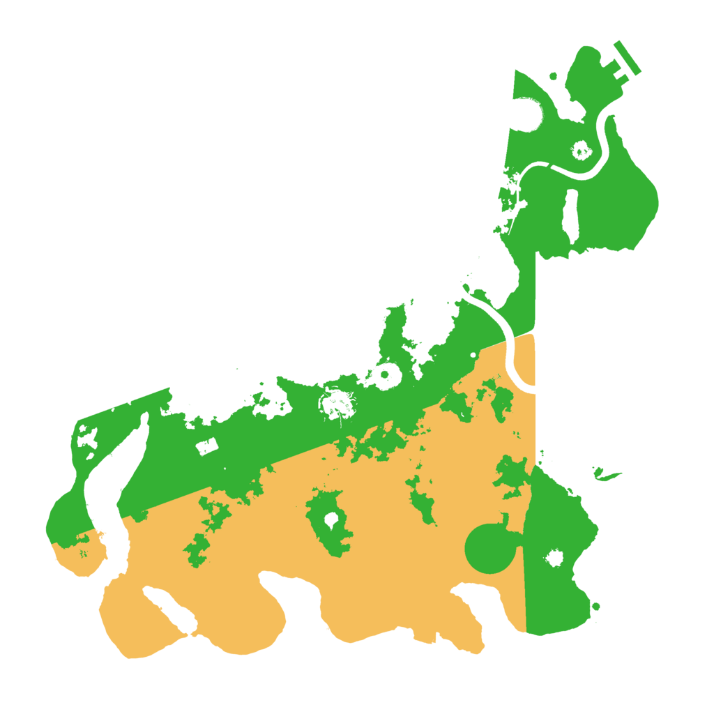 Biome Rust Map: Procedural Map, Size: 3750, Seed: 820306505