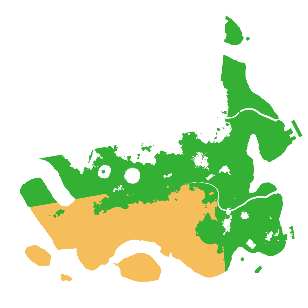 Biome Rust Map: Procedural Map, Size: 3500, Seed: 75678