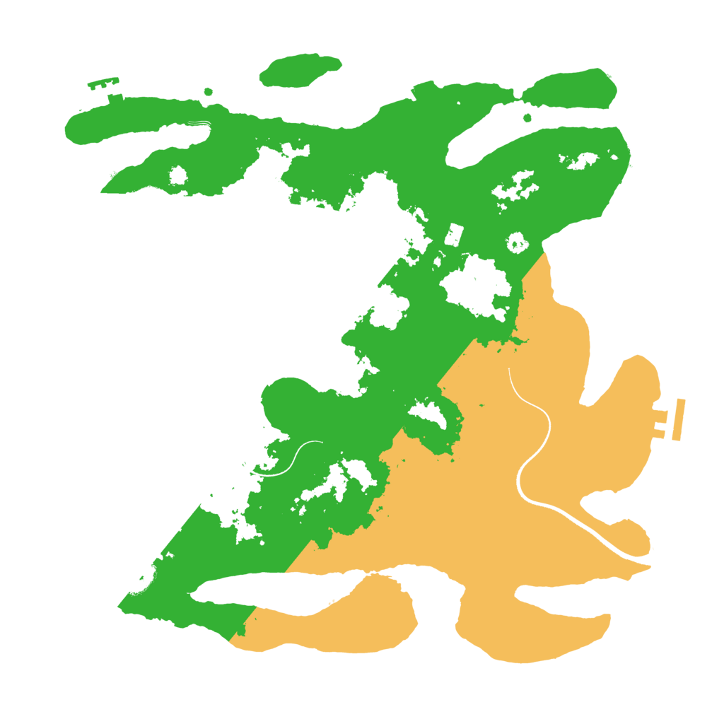 Biome Rust Map: Procedural Map, Size: 3500, Seed: 1053681408