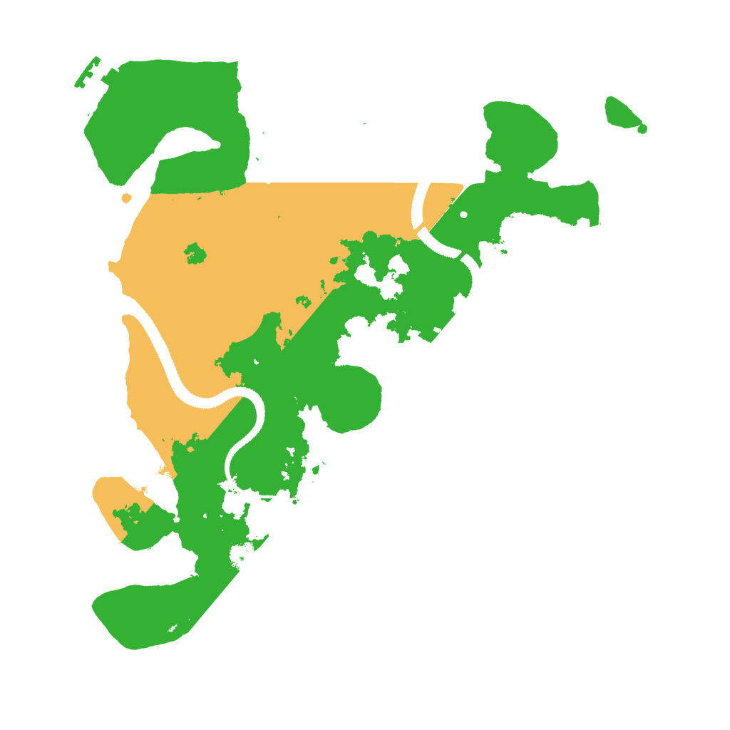 Biome Rust Map: Procedural Map, Size: 3000, Seed: 3987