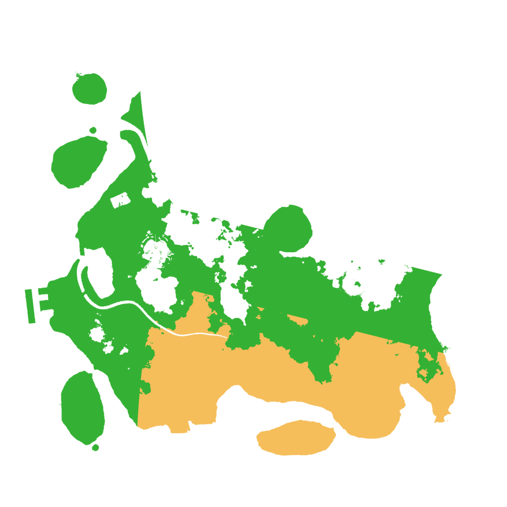 Biome Rust Map: Procedural Map, Size: 3000, Seed: 102548