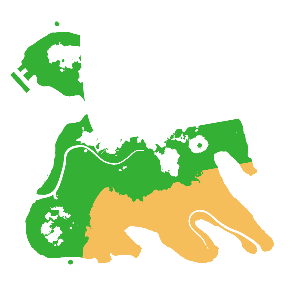 Biome Rust Map: Procedural Map, Size: 2500, Seed: 965055495