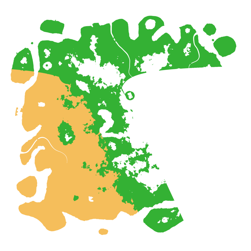 Biome Rust Map: Procedural Map, Size: 4500, Seed: 67893421