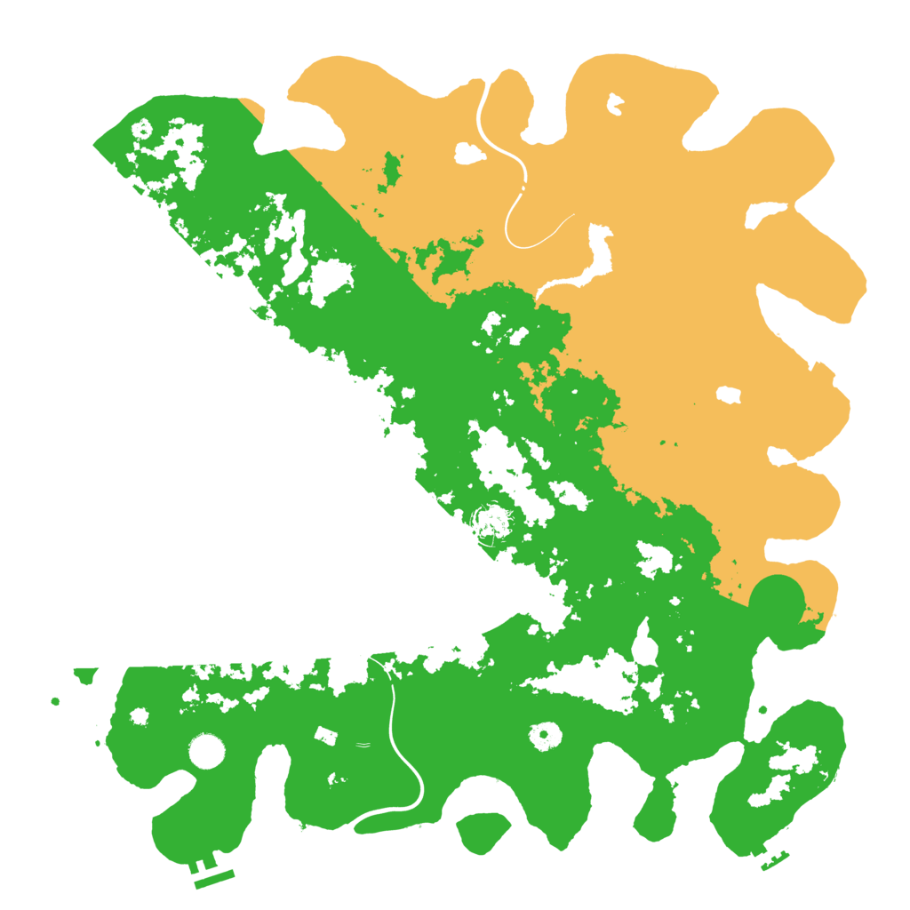 Biome Rust Map: Procedural Map, Size: 4500, Seed: 201742174
