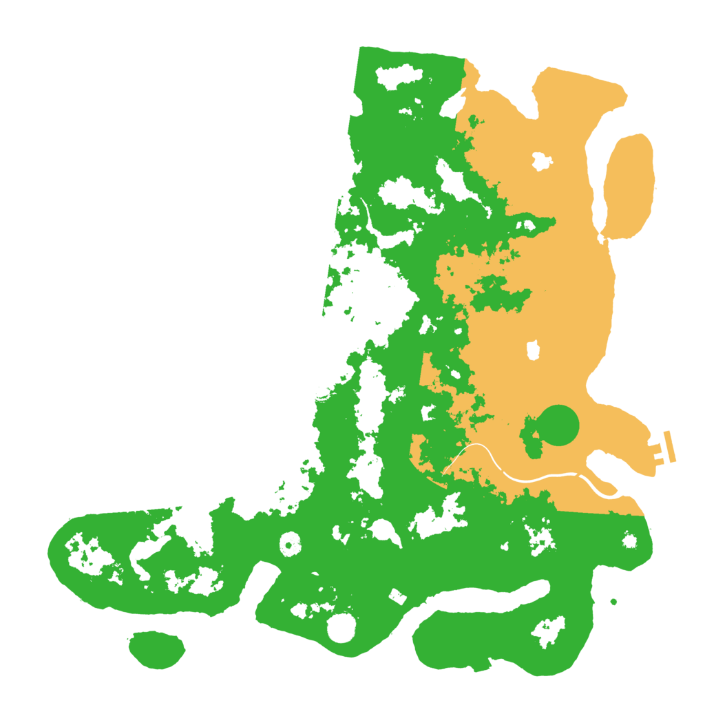 Biome Rust Map: Procedural Map, Size: 4500, Seed: 285397445