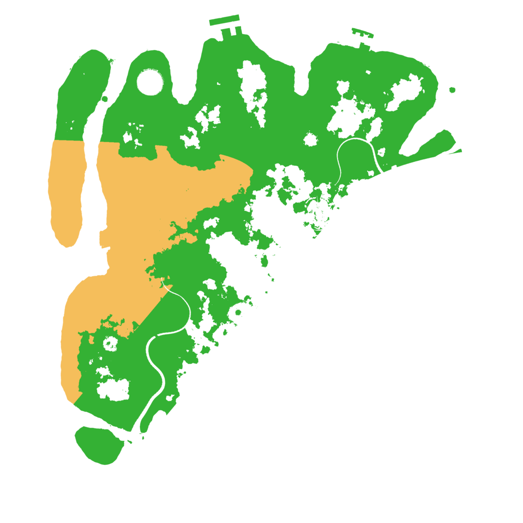 Biome Rust Map: Procedural Map, Size: 3500, Seed: 1739755983