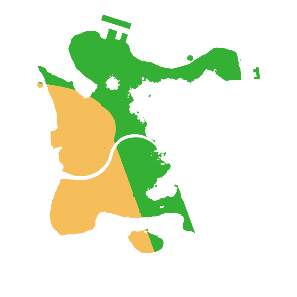 Biome Rust Map: Procedural Map, Size: 2000, Seed: 257317441