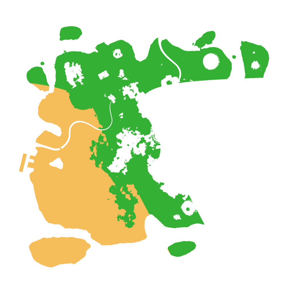 Biome Rust Map: Procedural Map, Size: 3200, Seed: 65958654