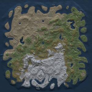 Thumbnail Rust Map: Procedural Map, Size: 5500, Seed: 995904265, 17 Monuments