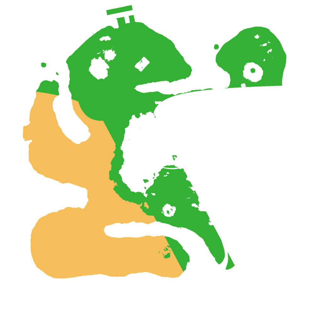 Biome Rust Map: Procedural Map, Size: 2500, Seed: 1111111111