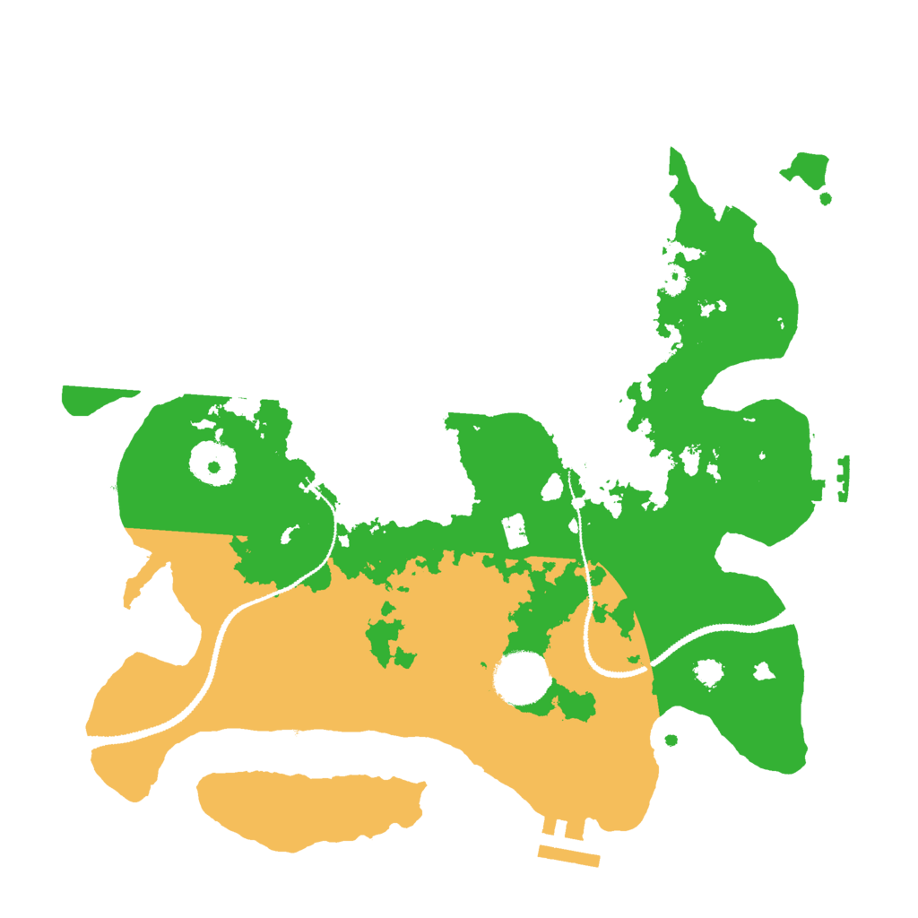 Biome Rust Map: Procedural Map, Size: 3000, Seed: 2035191394