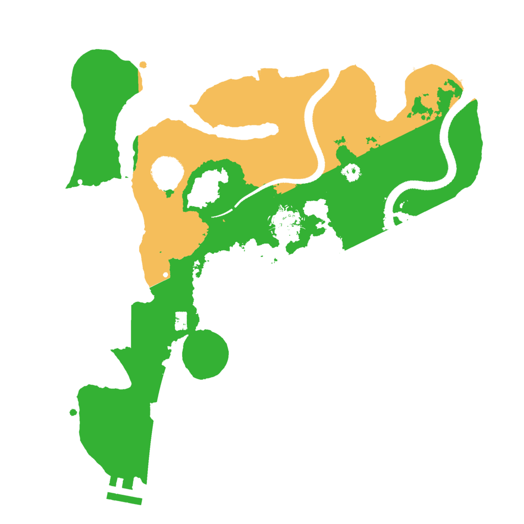 Biome Rust Map: Procedural Map, Size: 3000, Seed: 641363916
