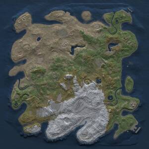 Thumbnail Rust Map: Procedural Map, Size: 4250, Seed: 774195981, 16 Monuments