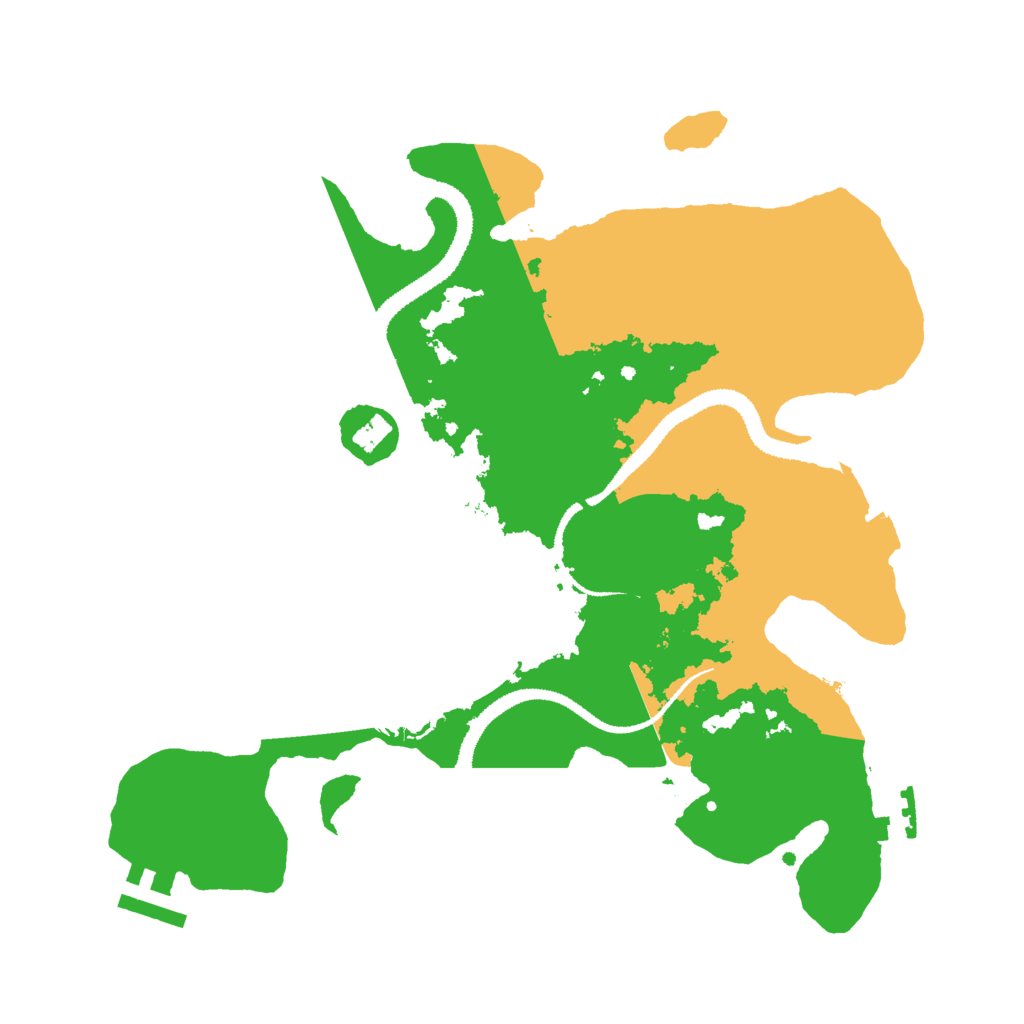 Biome Rust Map: Procedural Map, Size: 3000, Seed: 6446