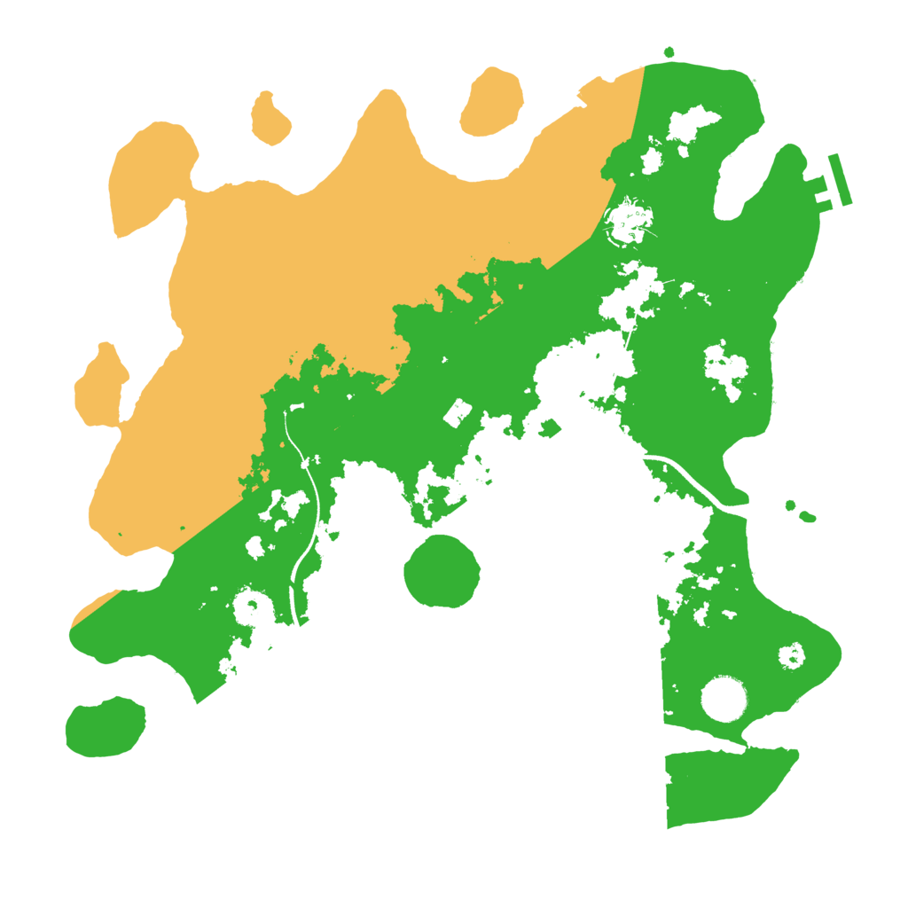 Biome Rust Map: Procedural Map, Size: 3500, Seed: 19880422