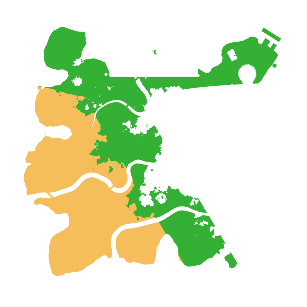 Biome Rust Map: Procedural Map, Size: 3000, Seed: 163362453