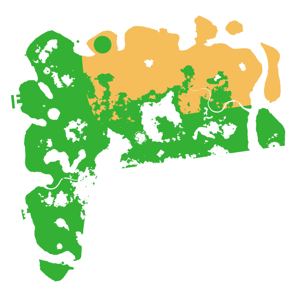 Biome Rust Map: Procedural Map, Size: 4500, Seed: 345622