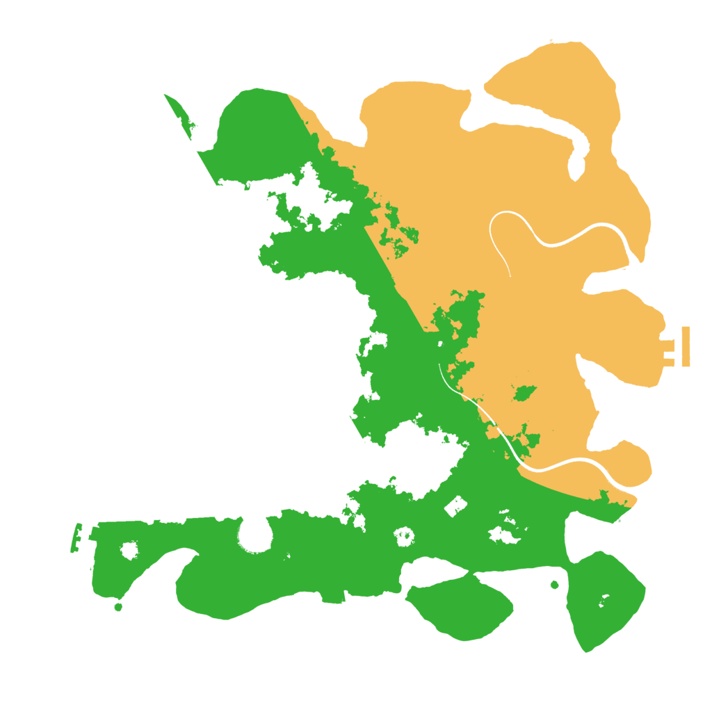 Biome Rust Map: Procedural Map, Size: 3600, Seed: 584883