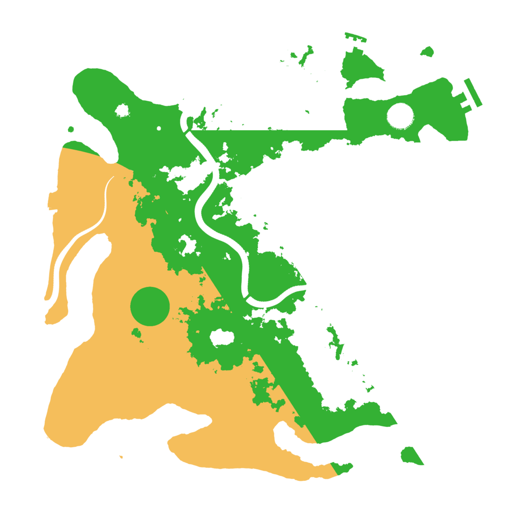 Biome Rust Map: Procedural Map, Size: 3500, Seed: 929709221