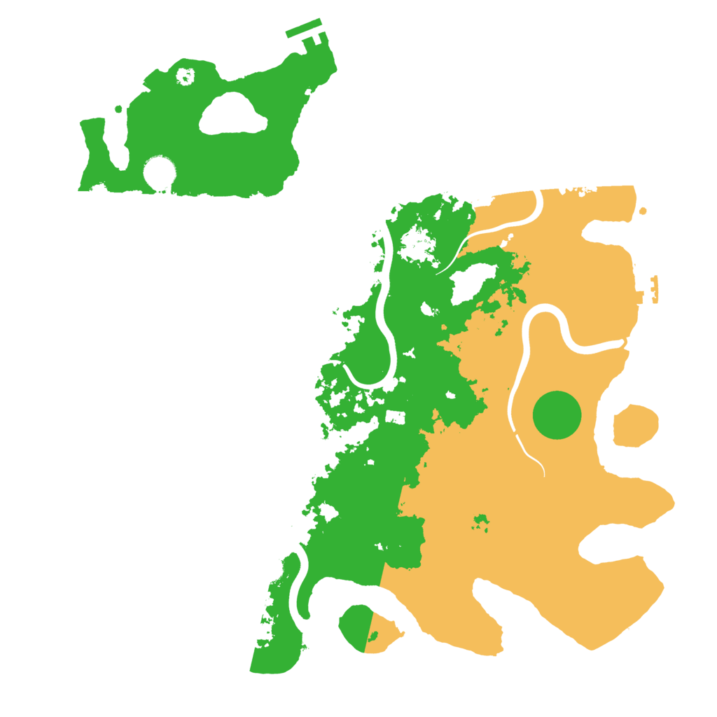 Biome Rust Map: Procedural Map, Size: 3900, Seed: 25691