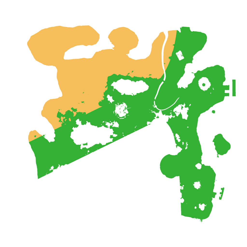 Biome Rust Map: Procedural Map, Size: 3000, Seed: 84257
