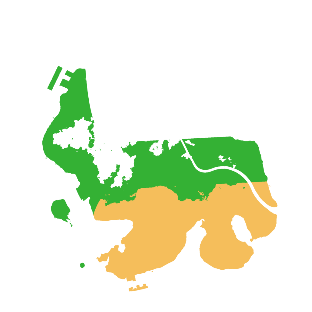 Biome Rust Map: Procedural Map, Size: 2500, Seed: 35120305