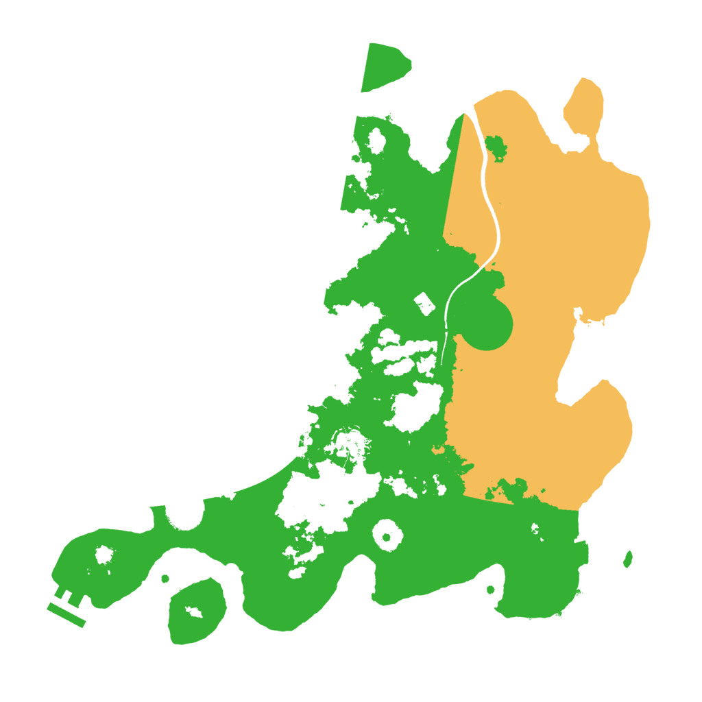Biome Rust Map: Procedural Map, Size: 3500, Seed: 1684864