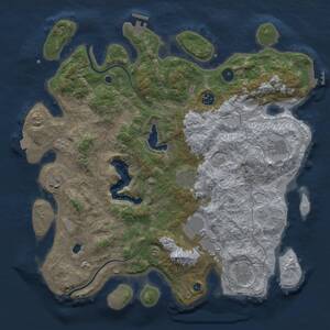 Thumbnail Rust Map: Procedural Map, Size: 4000, Seed: 482723289, 13 Monuments