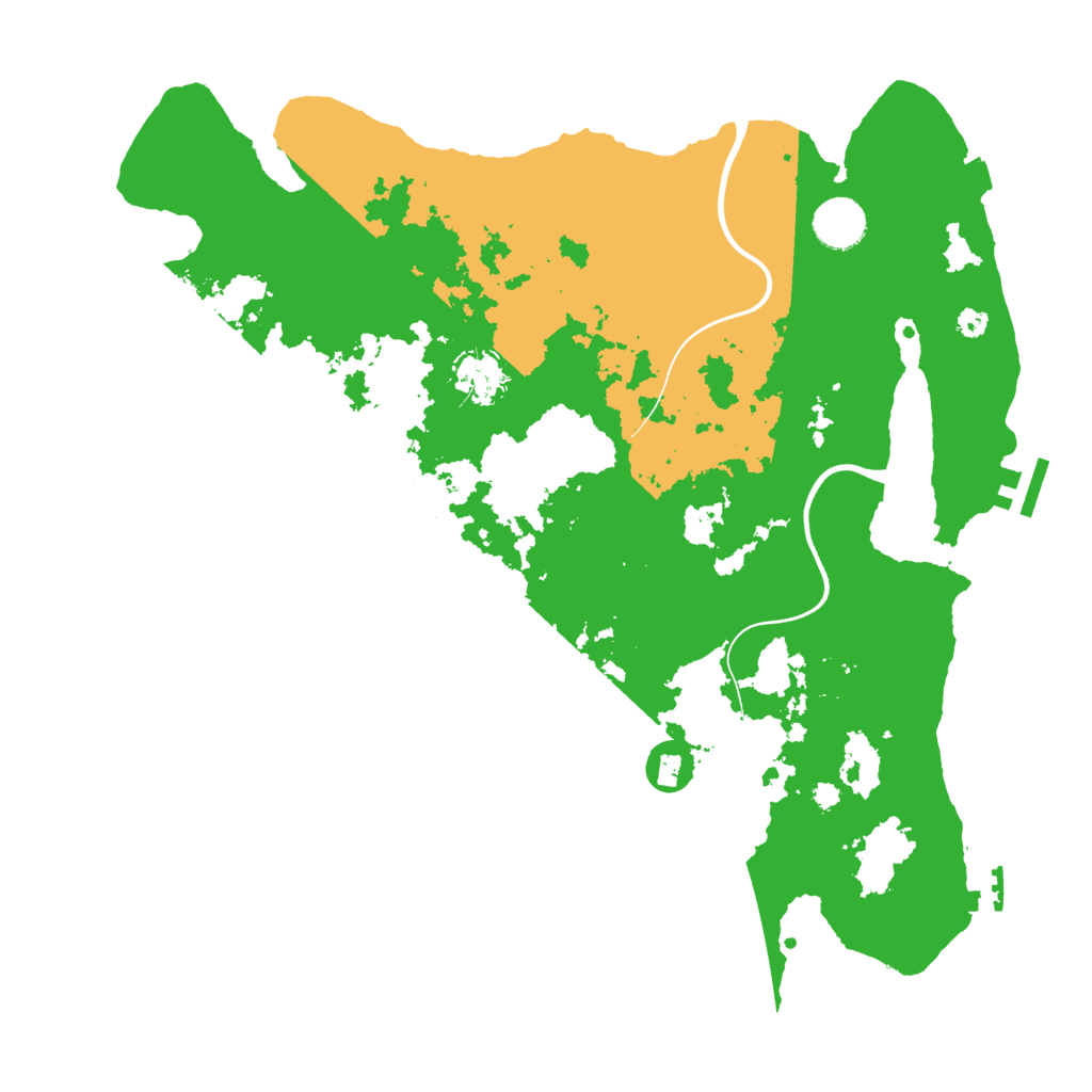 Biome Rust Map: Procedural Map, Size: 3700, Seed: 579273356