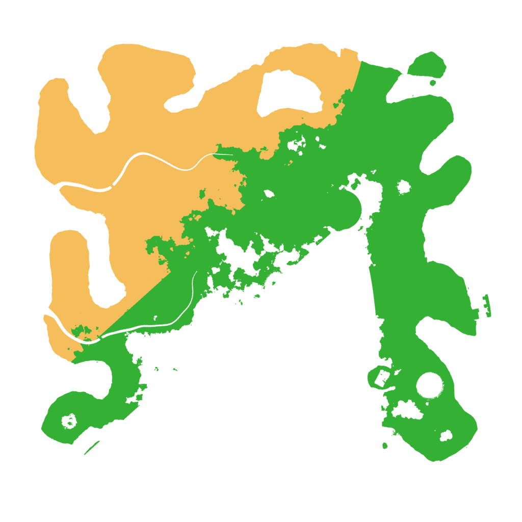 Biome Rust Map: Procedural Map, Size: 3500, Seed: 20418432