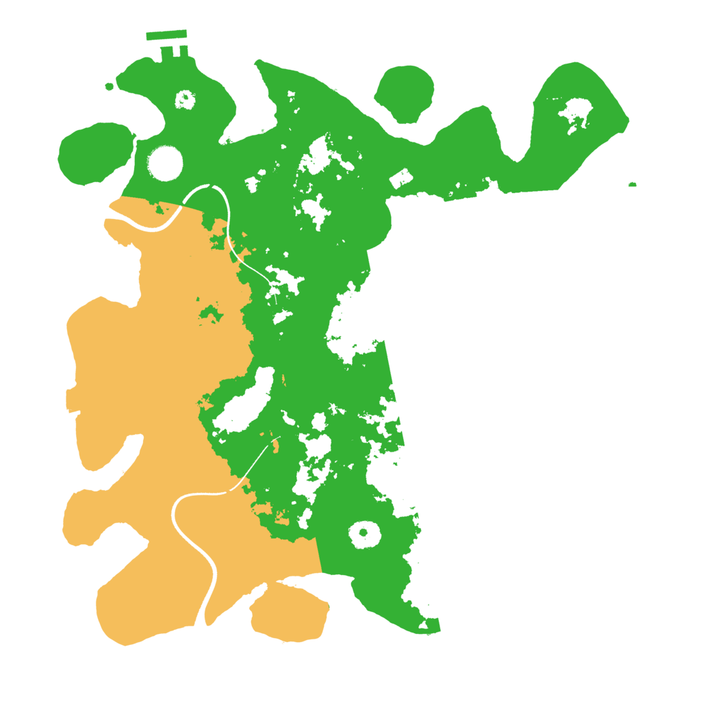 Biome Rust Map: Procedural Map, Size: 3500, Seed: 132512345