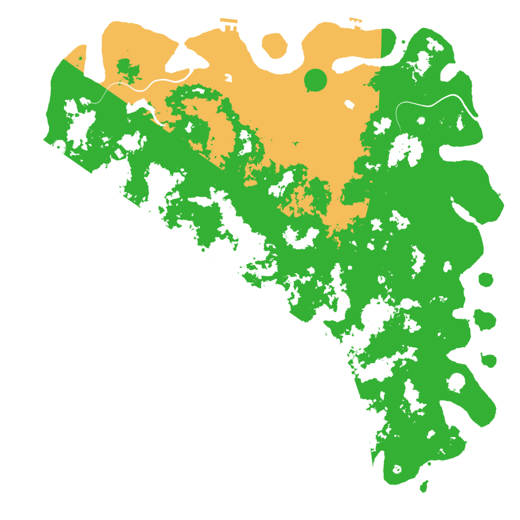Biome Rust Map: Procedural Map, Size: 6000, Seed: 24451
