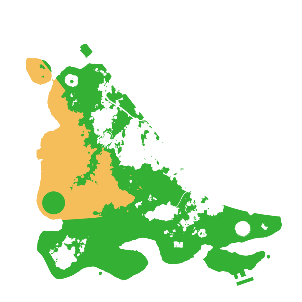 Biome Rust Map: Procedural Map, Size: 3500, Seed: 83481