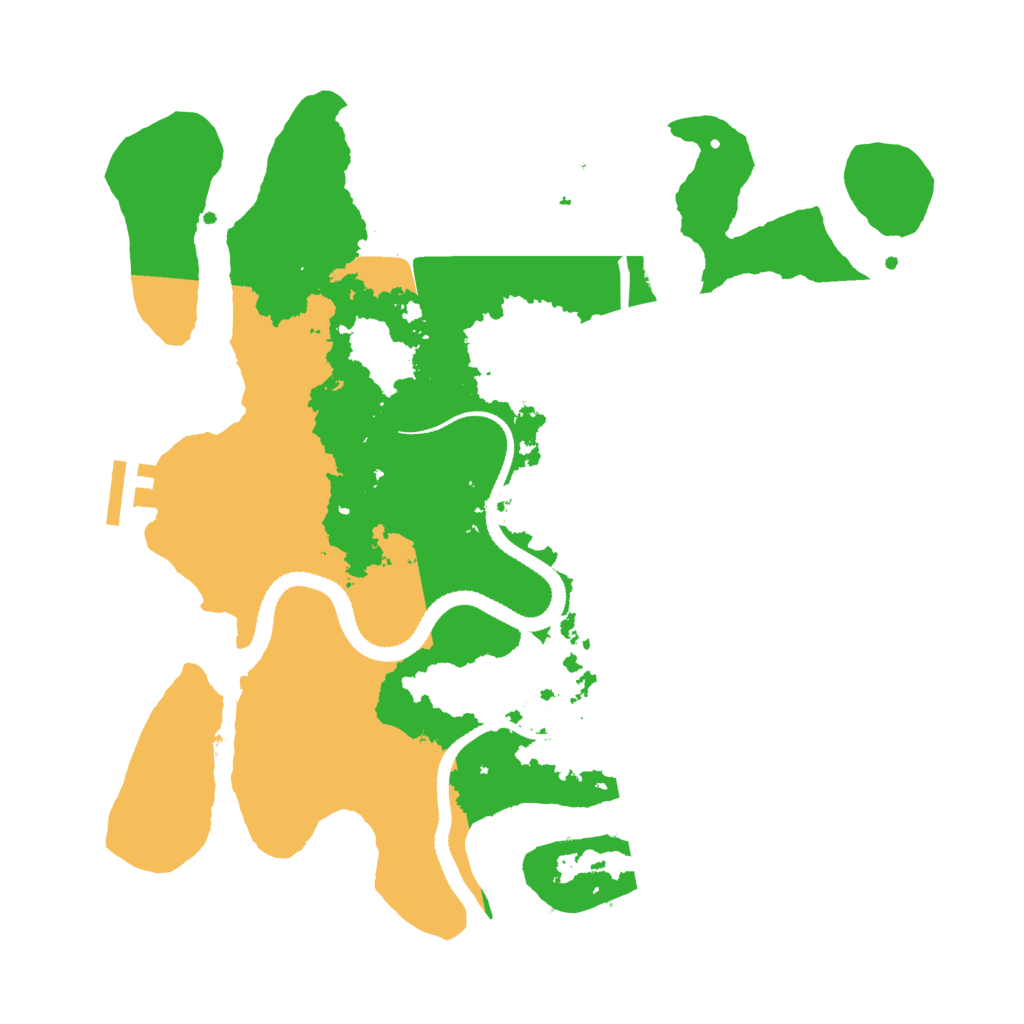 Biome Rust Map: Procedural Map, Size: 3200, Seed: 5478245