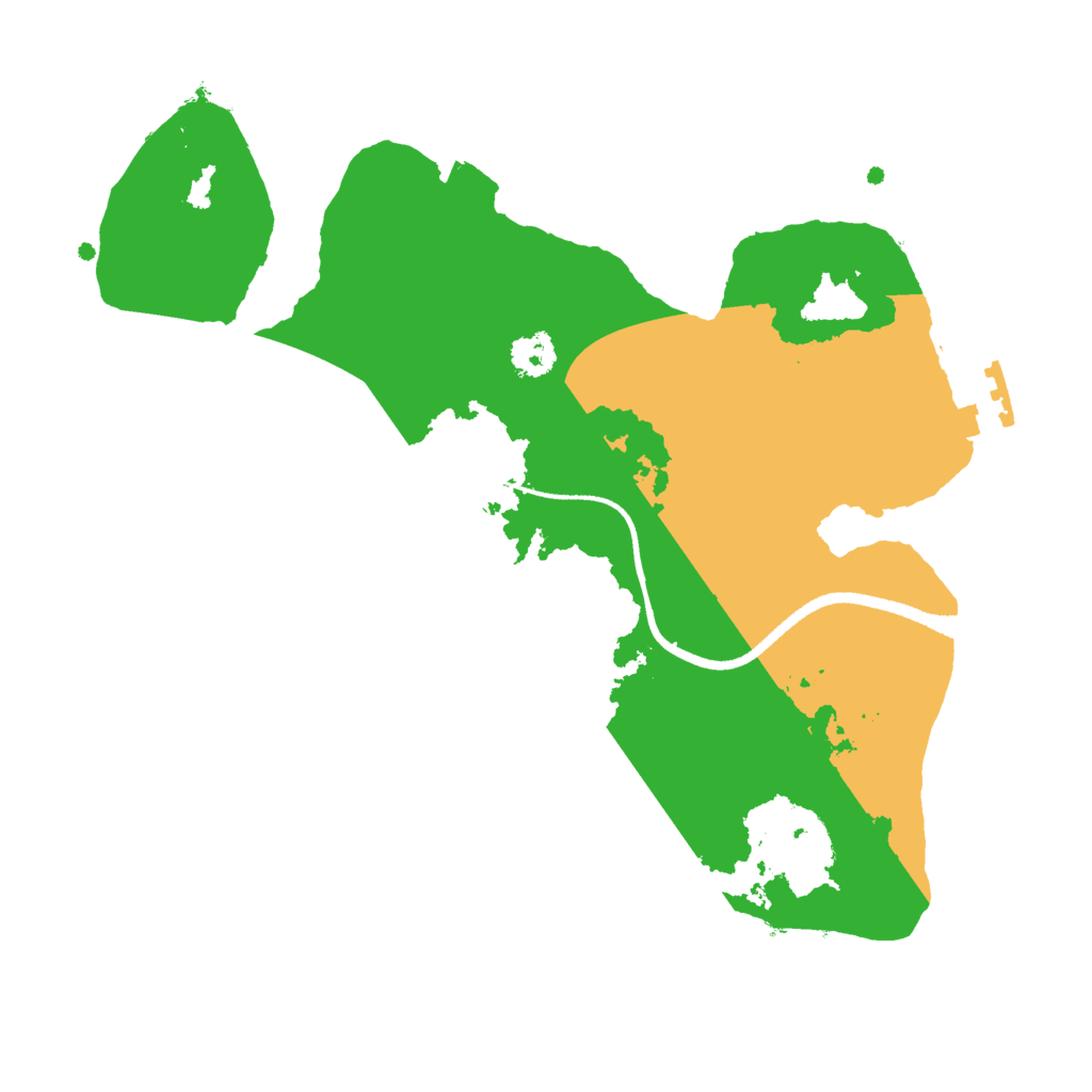 Biome Rust Map: Procedural Map, Size: 2500, Seed: 165876254
