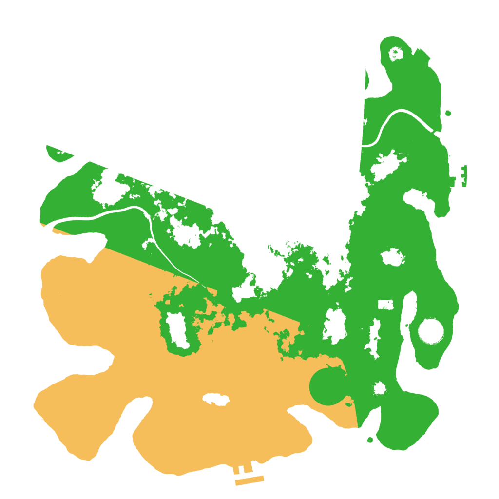 Biome Rust Map: Procedural Map, Size: 3500, Seed: 283719028