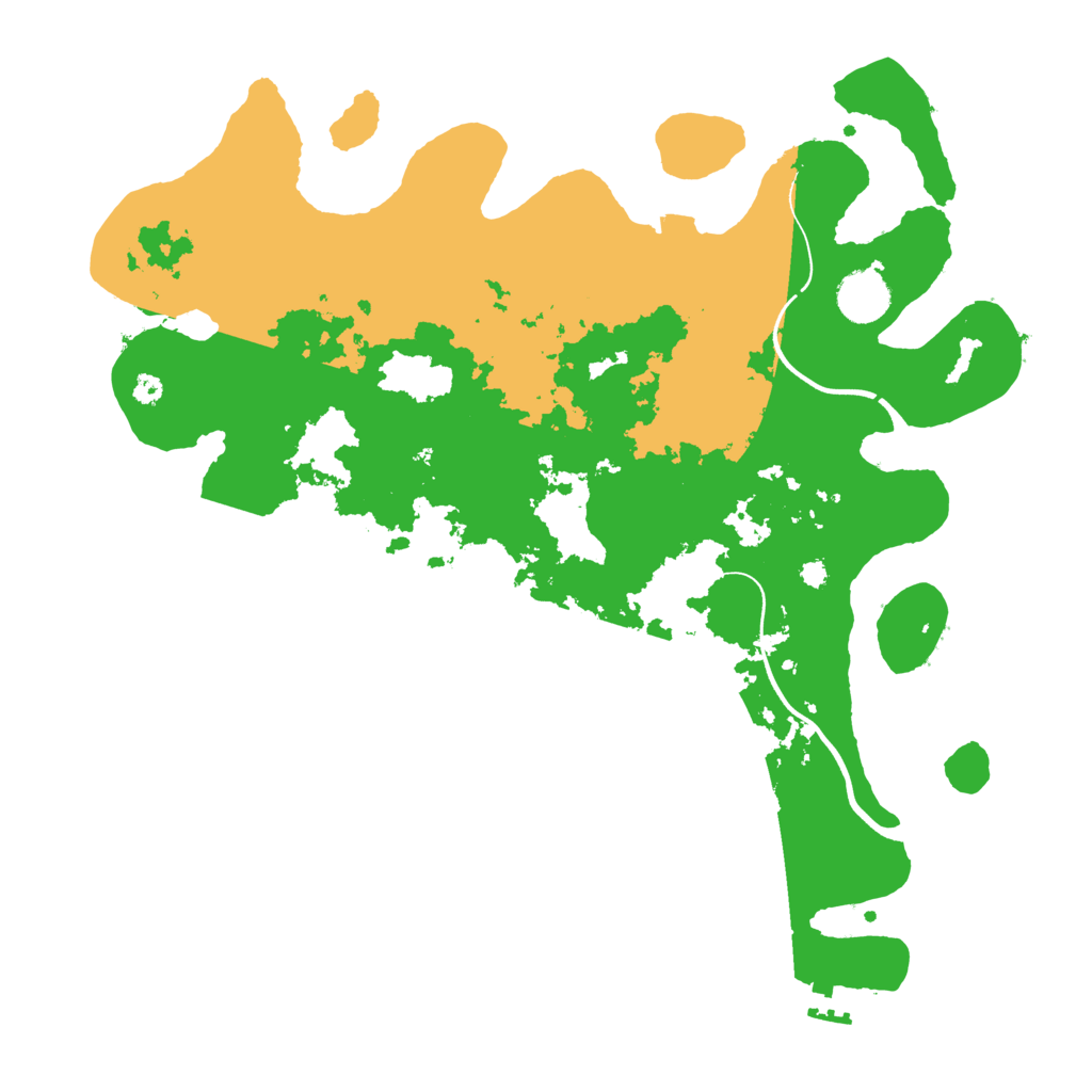 Biome Rust Map: Procedural Map, Size: 3700, Seed: 200635823