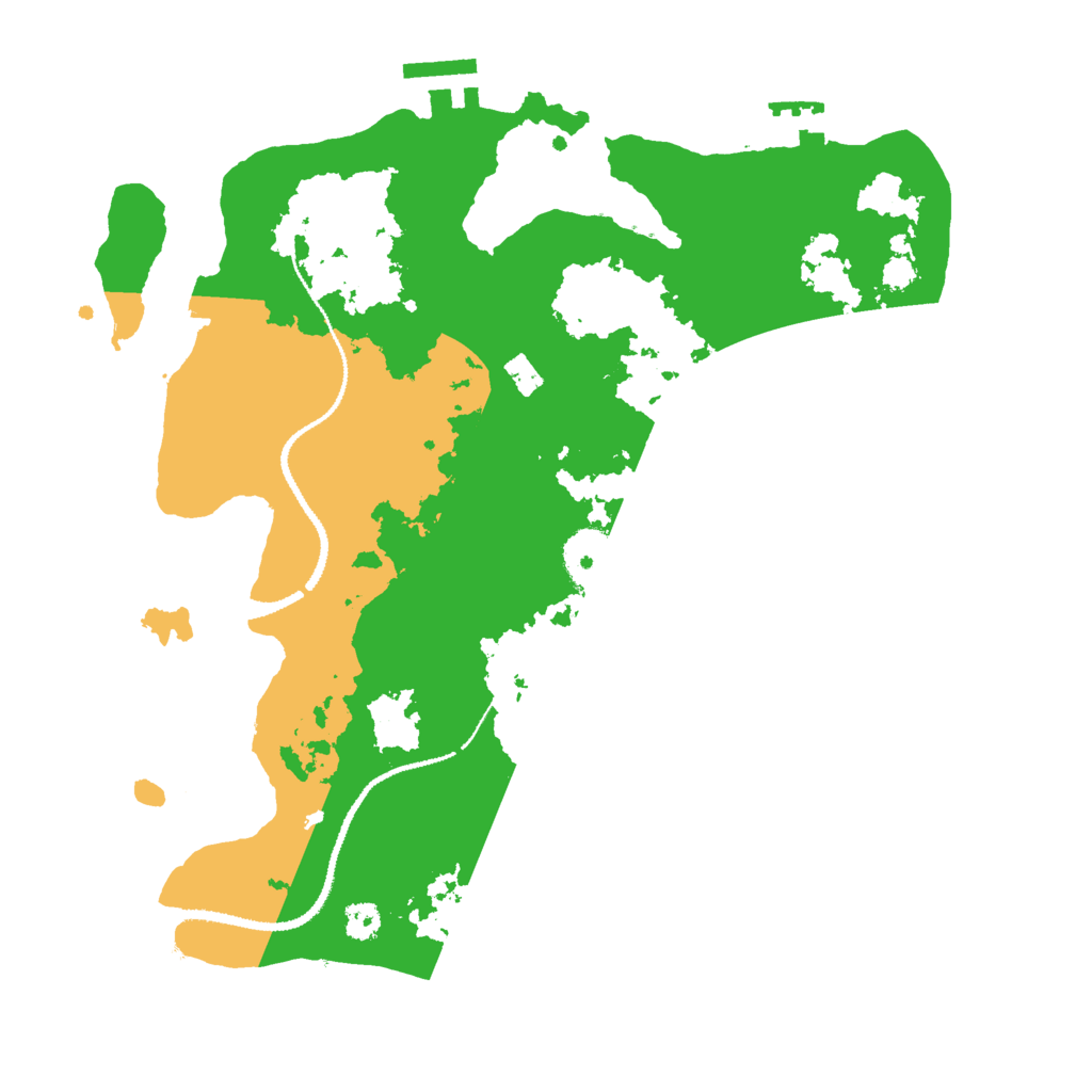 Biome Rust Map: Procedural Map, Size: 3000, Seed: 500766534