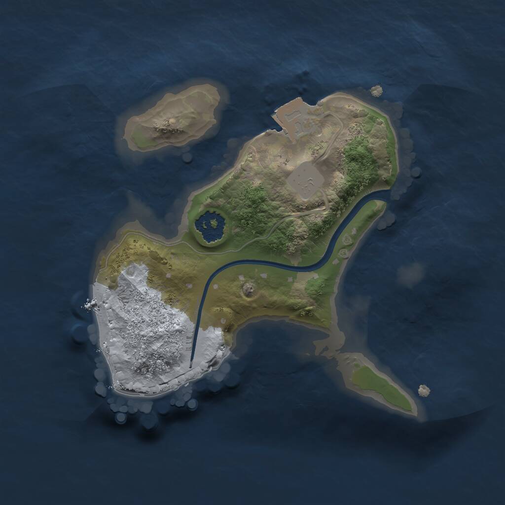 Rust Map: Procedural Map, Size: 1700, Seed: 262834792, 1 Monuments