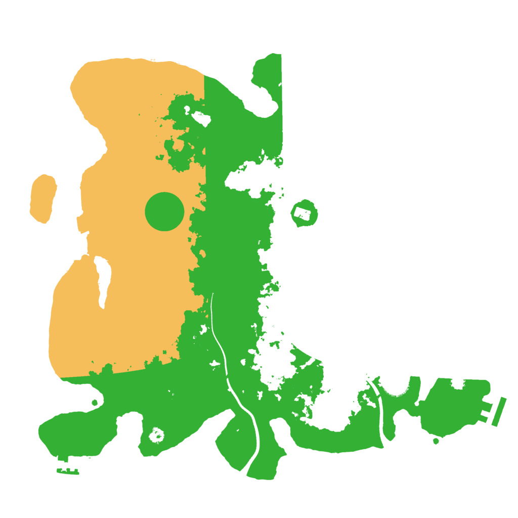 Biome Rust Map: Procedural Map, Size: 3500, Seed: 2143154506