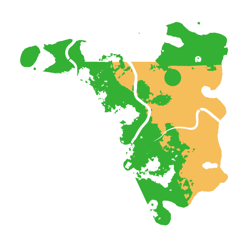 Biome Rust Map: Procedural Map, Size: 3900, Seed: 121