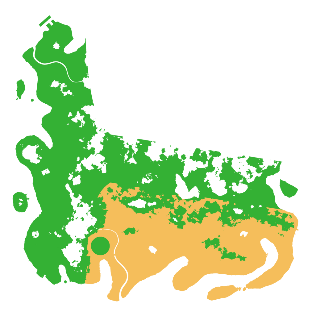 Biome Rust Map: Procedural Map, Size: 4500, Seed: 73926416