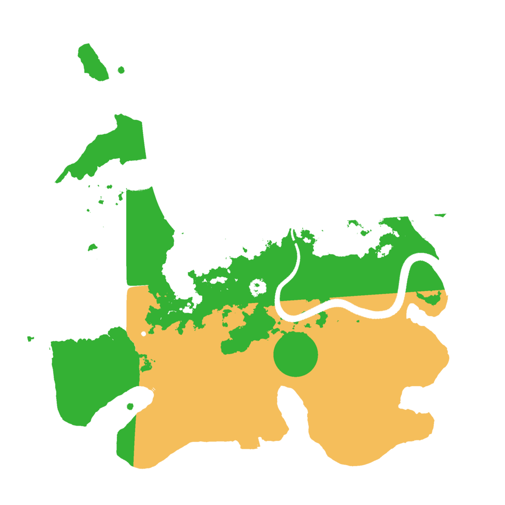 Biome Rust Map: Procedural Map, Size: 3000, Seed: 1831184956