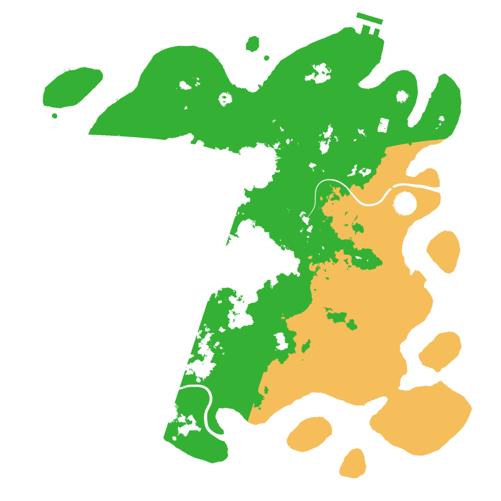 Biome Rust Map: Procedural Map, Size: 3800, Seed: 30397916