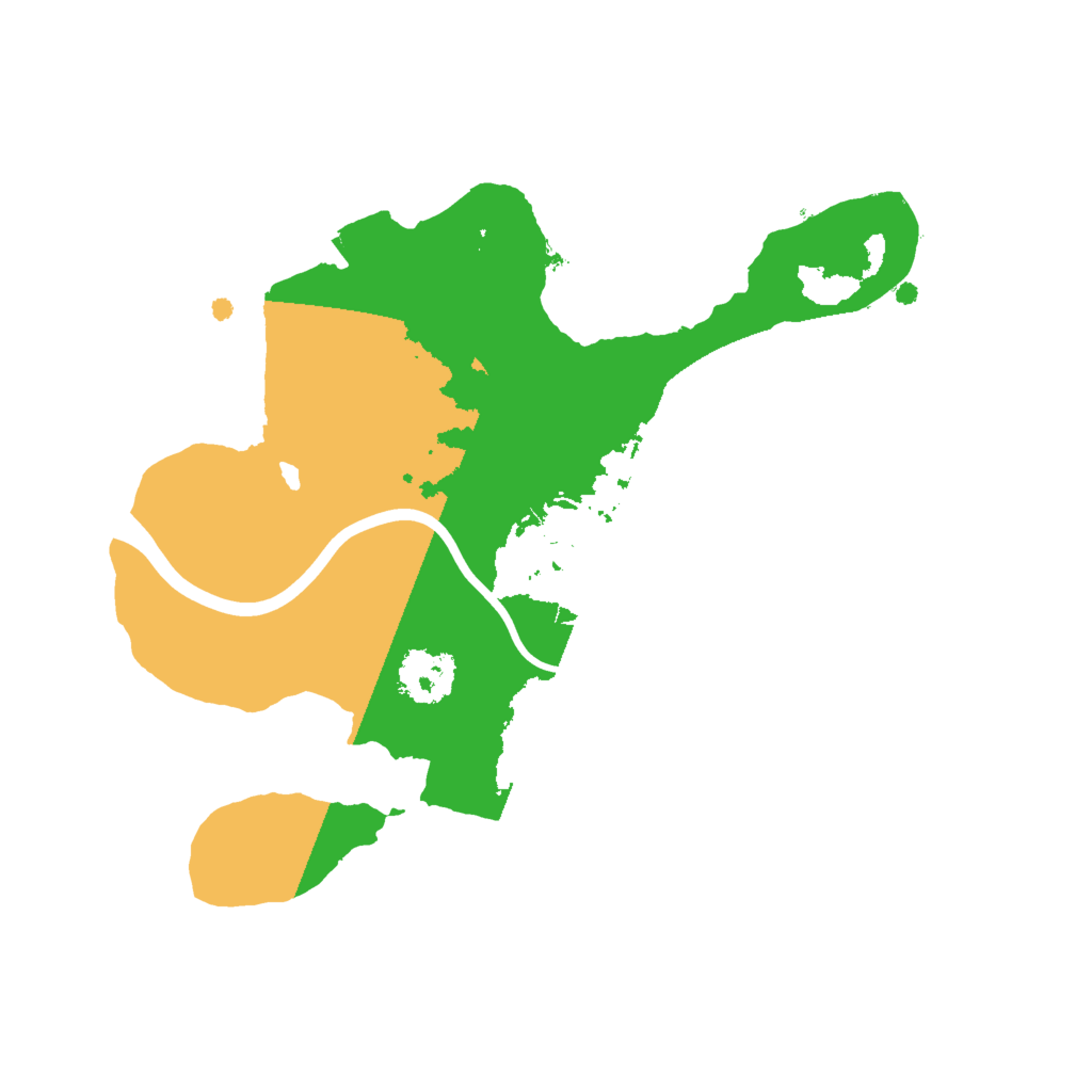 Biome Rust Map: Procedural Map, Size: 2000, Seed: 19999