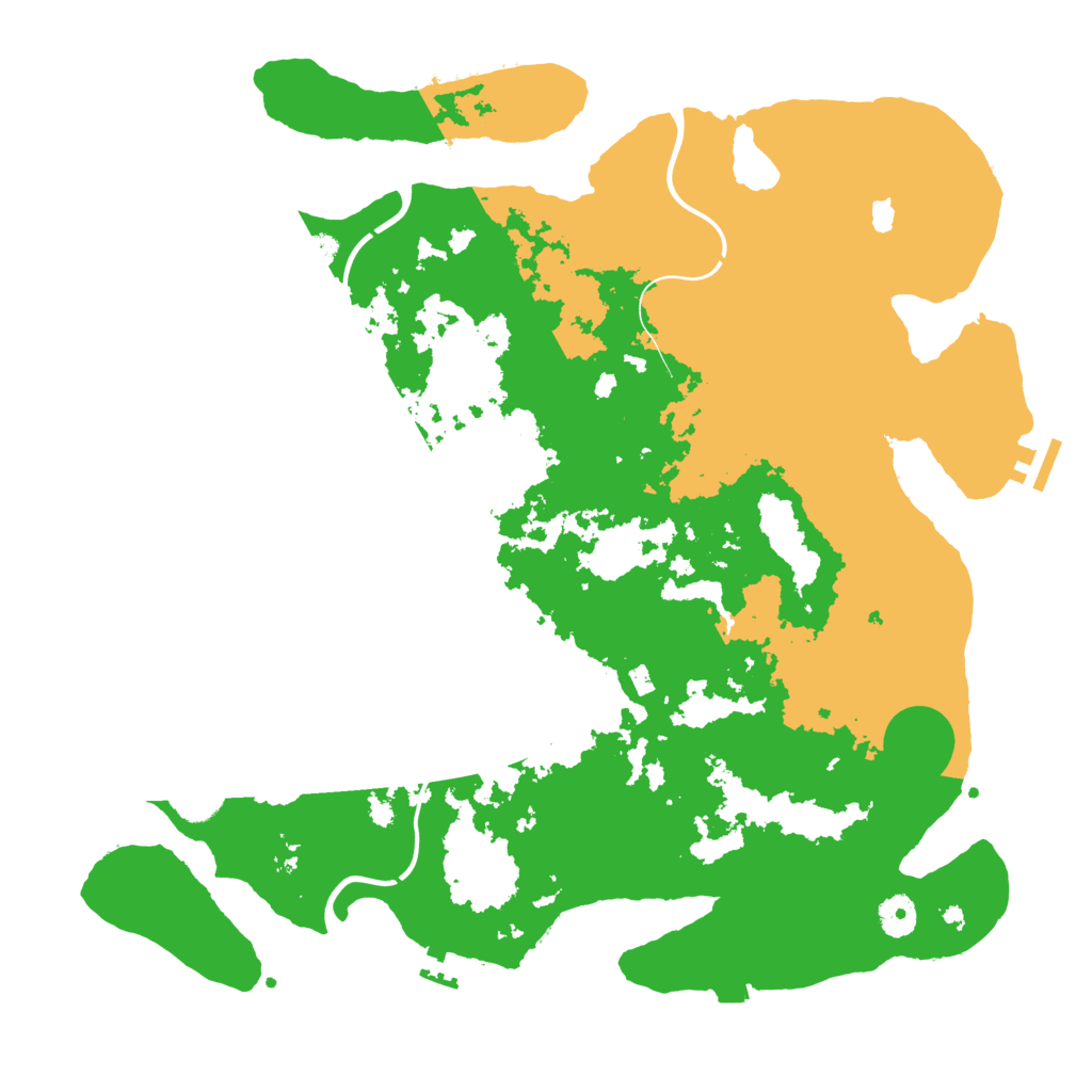 Biome Rust Map: Procedural Map, Size: 4096, Seed: 858313245