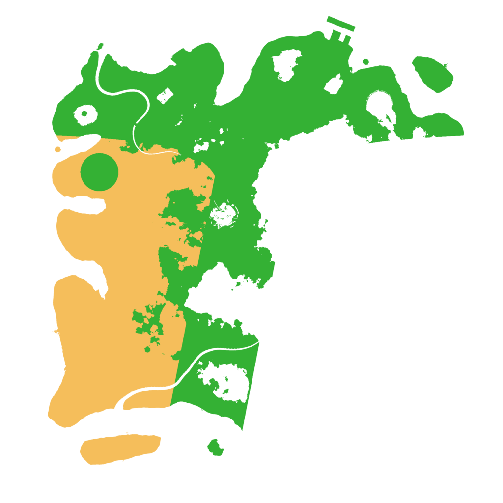 Biome Rust Map: Procedural Map, Size: 3500, Seed: 274988280