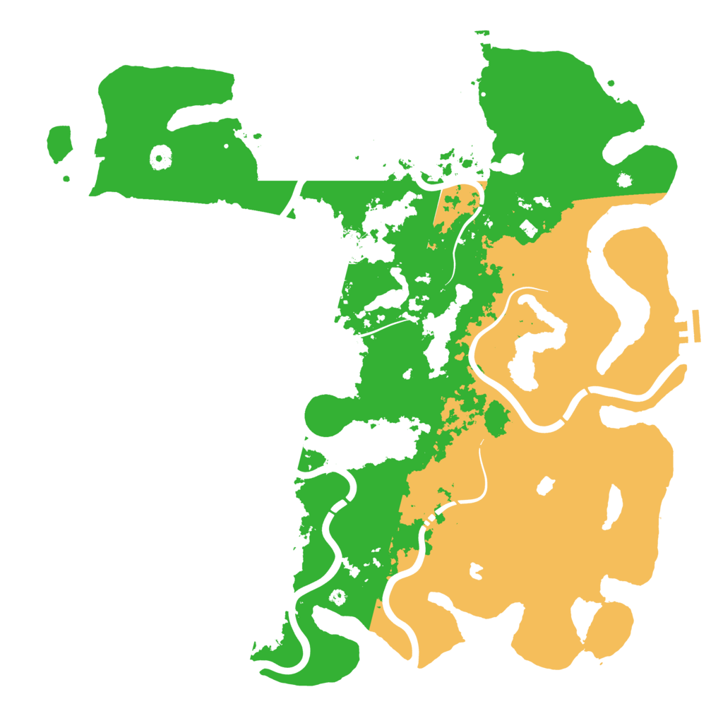 Biome Rust Map: Procedural Map, Size: 4500, Seed: 98543753