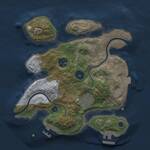 Thumbnail Rust Map: Procedural Map, Size: 2500, Seed: 165265365, 6 Monuments